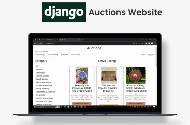 Django Auctions website