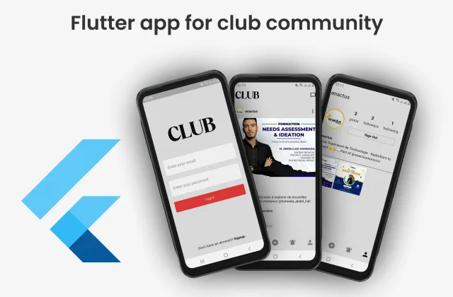 Flutter app for club community